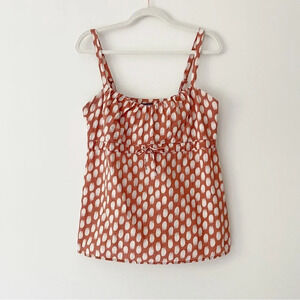 Patagonia Hemp Organic Cotton Print Tank  Top in Terracotta and Off White…